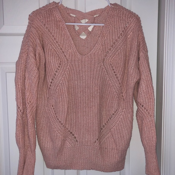 Knit pink sweater, no tags. - Picture 3 of 4